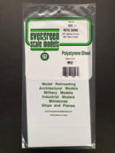 1.0 mm Opaque White Thick Polystyrene Metal Style Siding Sheets  (Corrugated) 15 cm x 30 cm