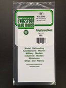 1.0 mm Opaque White Thick Polystyrene Metal Style Siding Sheets  (Corrugated) 15 cm x 30 cm