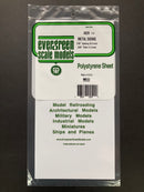 1.0 mm Opaque White Thick Polystyrene Metal Style Siding Sheets  (Corrugated) 15 cm x 30 cm