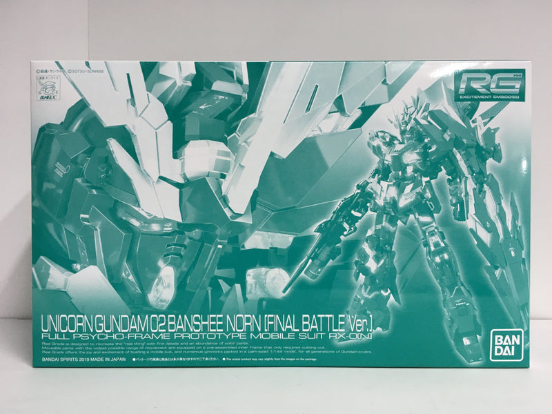 RG 1/144 Unicorn Gundam 02 Banshee Norn Final Battle Version Full Psycho-Frame Prototype Mobile Suit RX-0 [N]