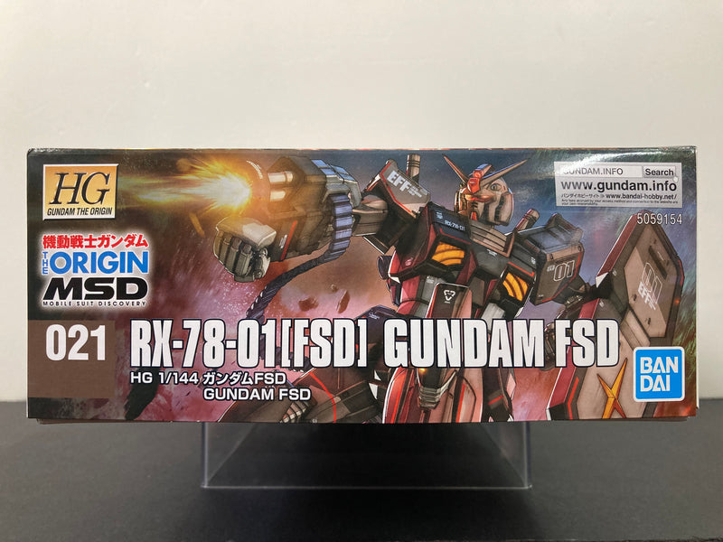 HGGTO 1/144 No. 021 RX-78-01[FSD] Gundam FSD E.F.F. Prototype Mobile Suit