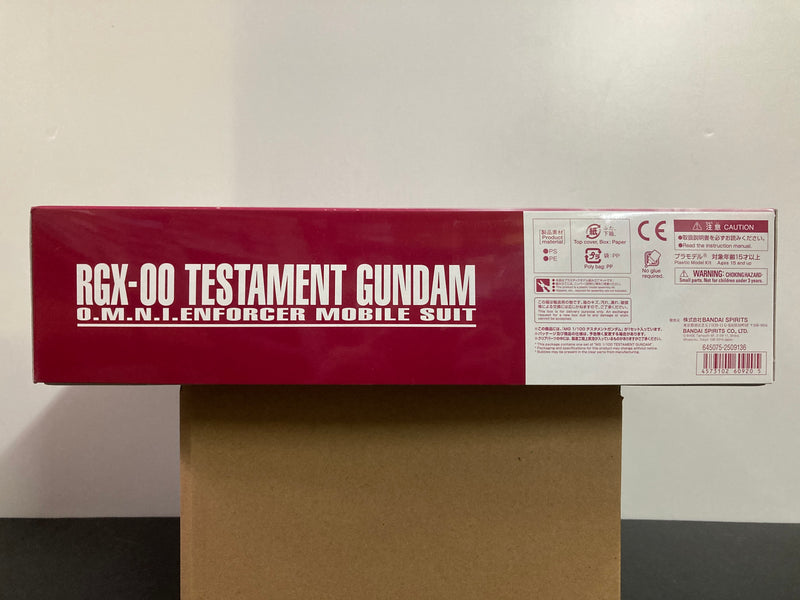 MG 1/100 RGX-00 Testament Gundam O.M.N.I. Enforcer Mobile Suit