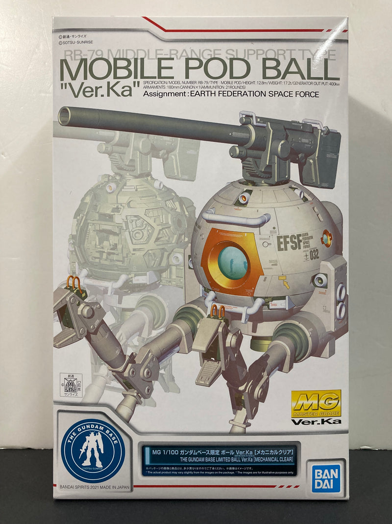 MG 1/100 RB-79 Middle-Range Support Type Mobile Rod Ball Version Ka [Mechanical Clear] Version