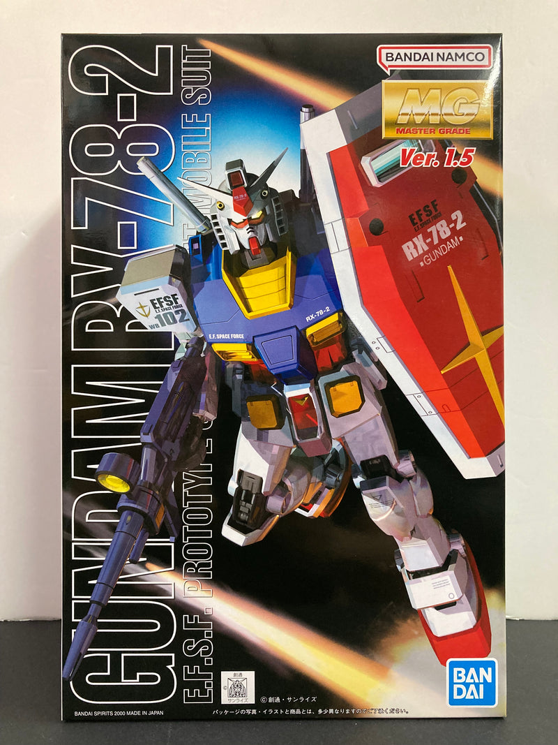 MG 1/100 RX-78-2 Gundam Version 1.5 E.F.S.F. Prototype Close-Combat Mobile Suit