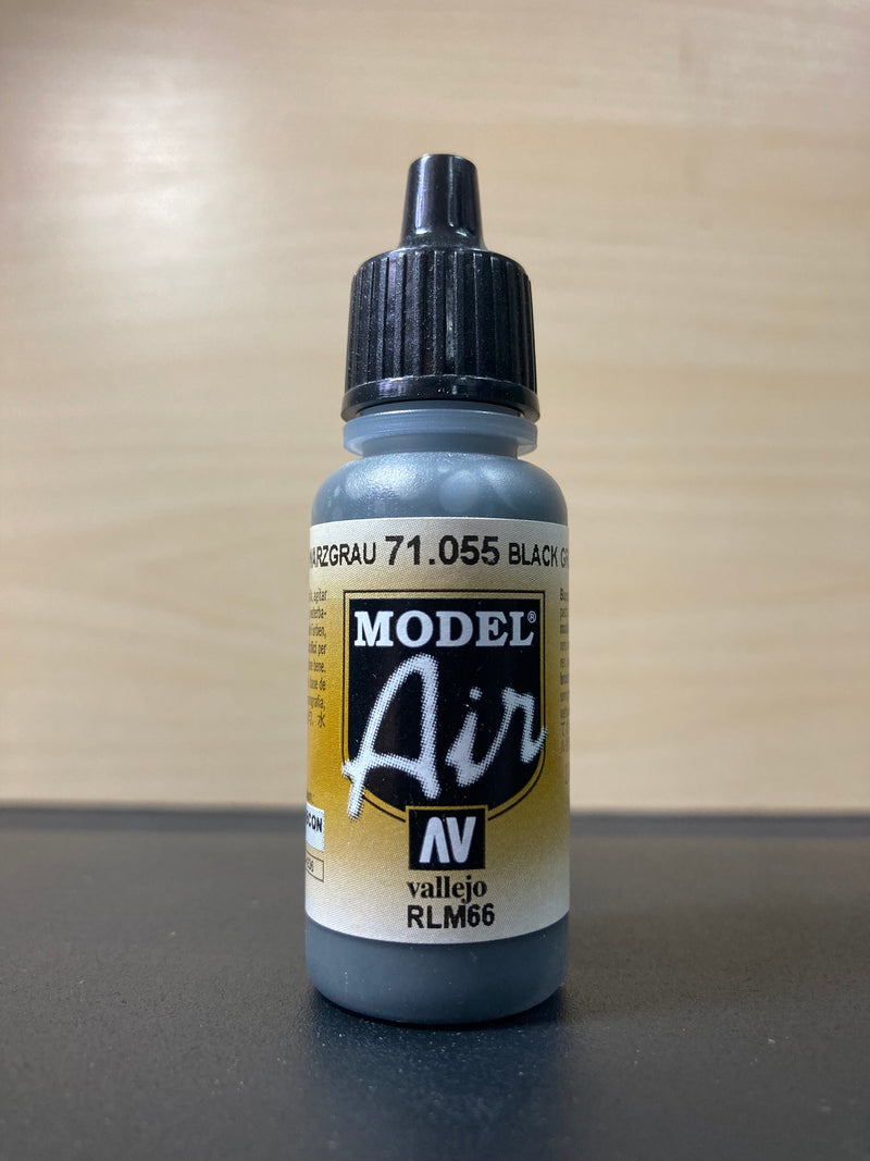 Vallejo Model Air 17 ml Acrylic Paint - Nato Black