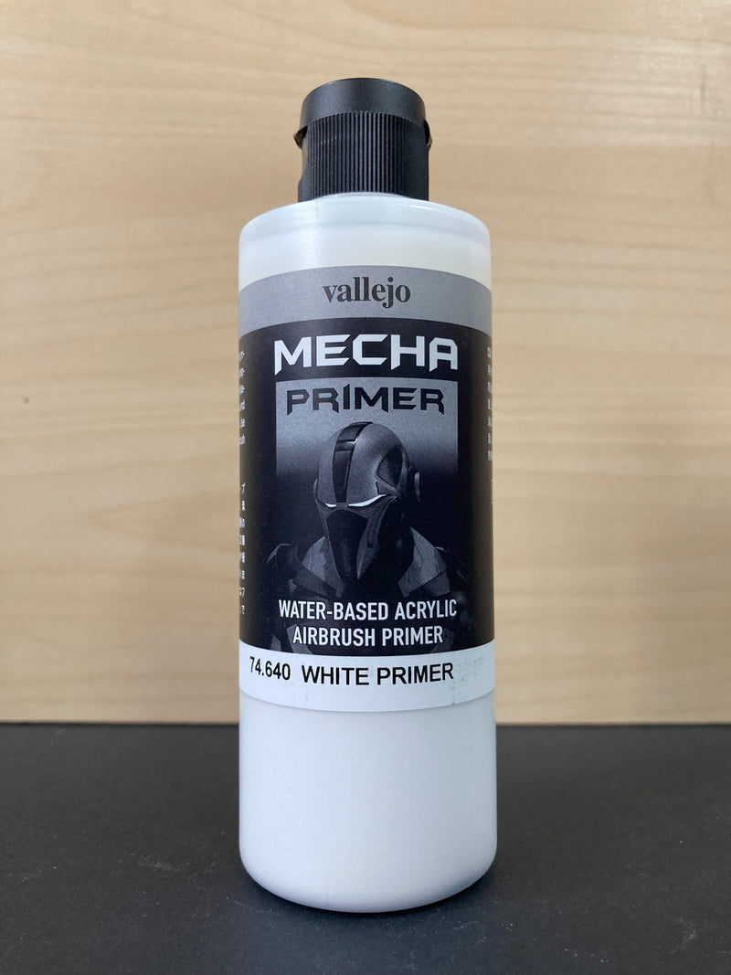 Vallejo: 200ml Bottle White Primer Mecha Color