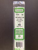 35 cm Opaque White Scale Strip Polystyrene HO Scale 3.5 mm = 1'0 (1:87 火車模型比例) 聚苯乙烯條