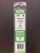 35 cm Opaque White Scale Strip Polystyrene HO Scale 3.5 mm = 1'0 (1:87 火車模型比例) 聚苯乙烯條