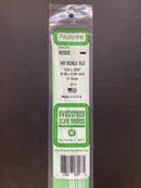 35 cm Opaque White Scale Strip Polystyrene HO Scale 3.5 mm = 1'0 (1:87 火車模型比例) 聚苯乙烯條