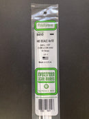 35 cm Opaque White Scale Strip Polystyrene HO Scale 3.5 mm = 1'0 (1:87 火車模型比例) 聚苯乙烯條