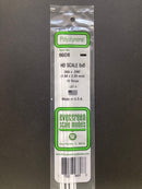 35 cm Opaque White Scale Strip Polystyrene HO Scale 3.5 mm = 1'0 (1:87 火車模型比例) 聚苯乙烯條