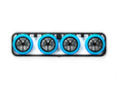 [94960] Hard Arched Tires (Blue) & Carbon Reinforced Large Diameter Narrow Wheels
