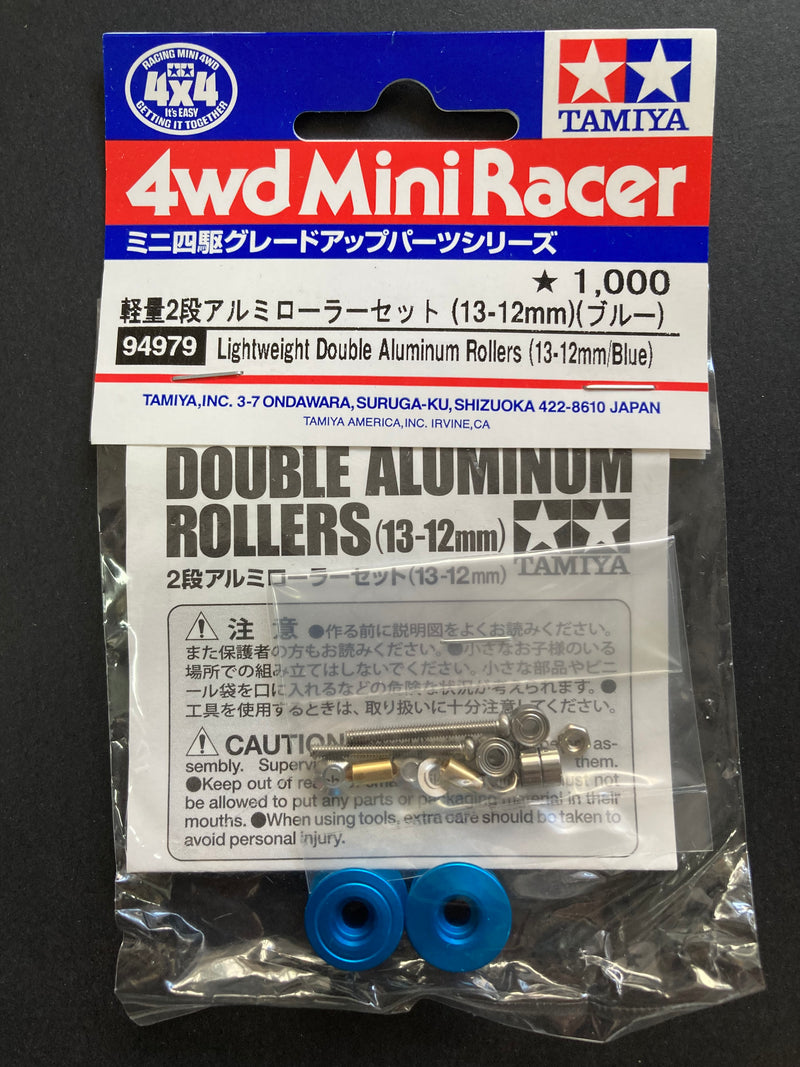 [94979] Lightweight Double Aluminum Rollers (13-12 mm/Blue)