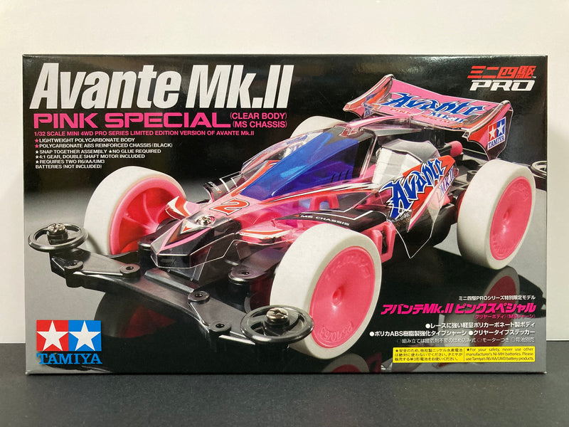 [95061] Avante Mk. II Pink Special Version (Clear Polycarbonate Body - MS Chassis)