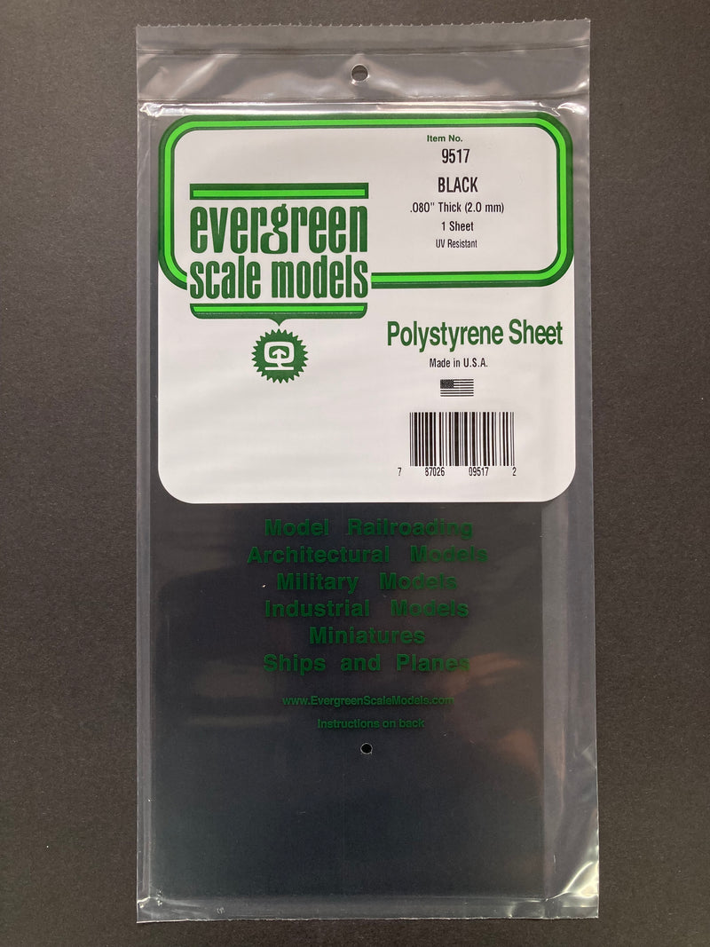 15 cm x 30 cm Black Polystyrene Sheets (UV Resistant) 聚苯乙烯黑色改造板 (抗紫外線)