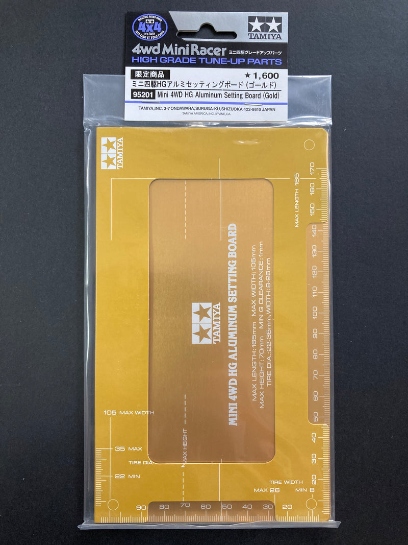 [95201] Mini 4WD HG Aluminum Setting Board (Gold)