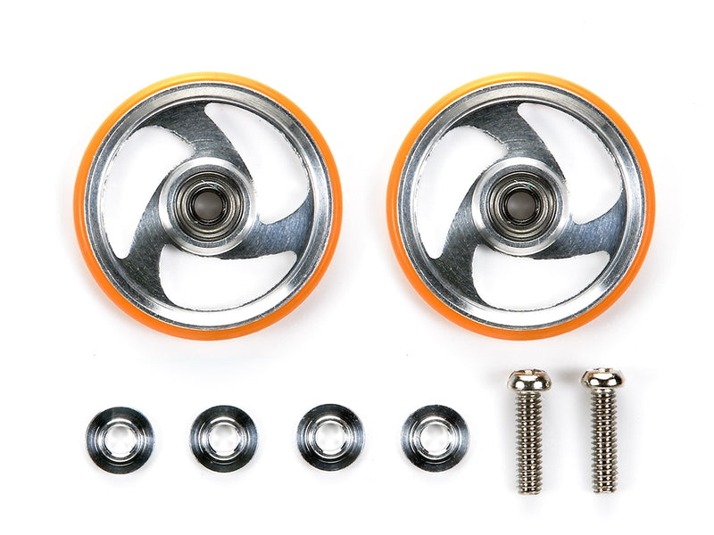 [95328] 19 mm Aluminum Rollers with Plastic Rings (Orange)