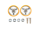 [95349] 17 mm Aluminium Rollers w/Plastic Rings (Orange)