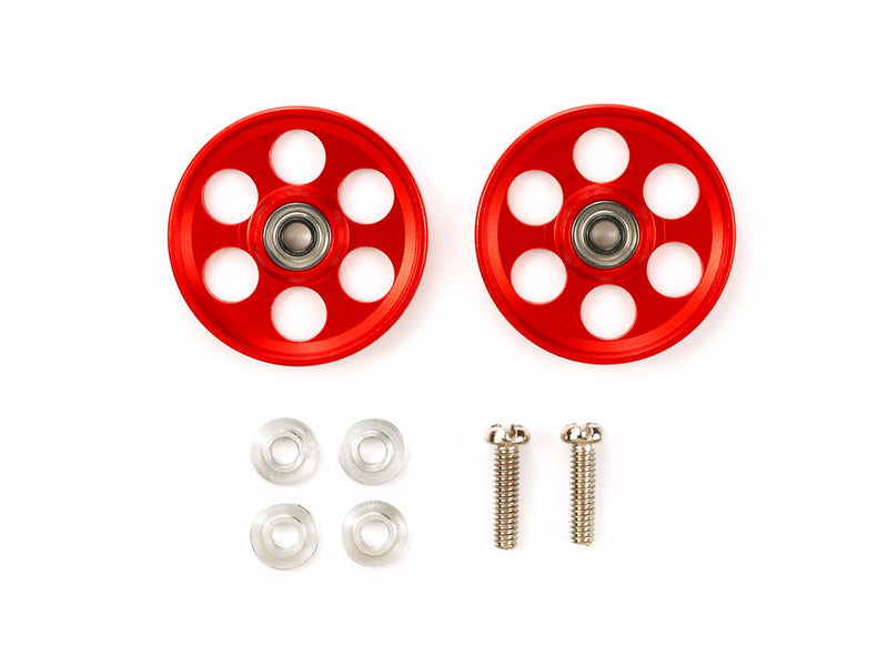 [95404] HG Lightweight 19 mm Aluminium Ball-Race Rollers (Ringless/Red)