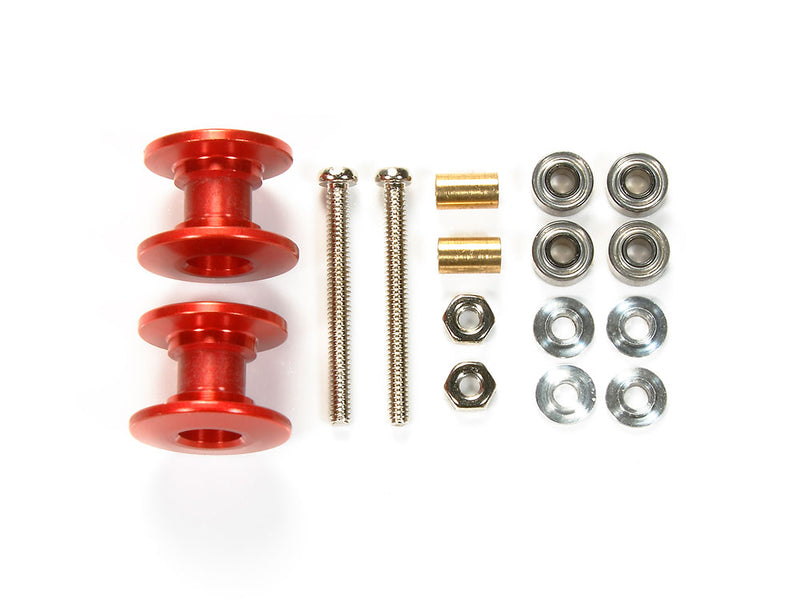 [95423] Lightweight Double Aluminium Rollers (13-12 mm/Red)