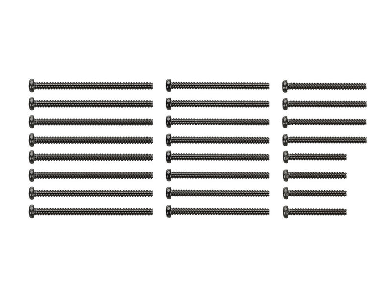 [95434] Stainless Steel Screw Set (15/20/25/30 mm) (Black)