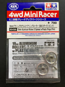 [95438] 19 mm Aluminum Rollers (5 Spokes) with Plastic Rings (Pink)