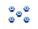 [95459] 2 mm Aluminum Lock Nut (Dark Blue, 5 pcs.)