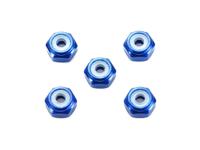 [95459] 2 mm Aluminum Lock Nut (Dark Blue, 5 pcs.)