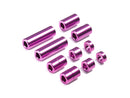 [95520] Aluminum Spacer Set (12/6.7/6/3/1.5 mm, 2 pcs. each) (Purple)