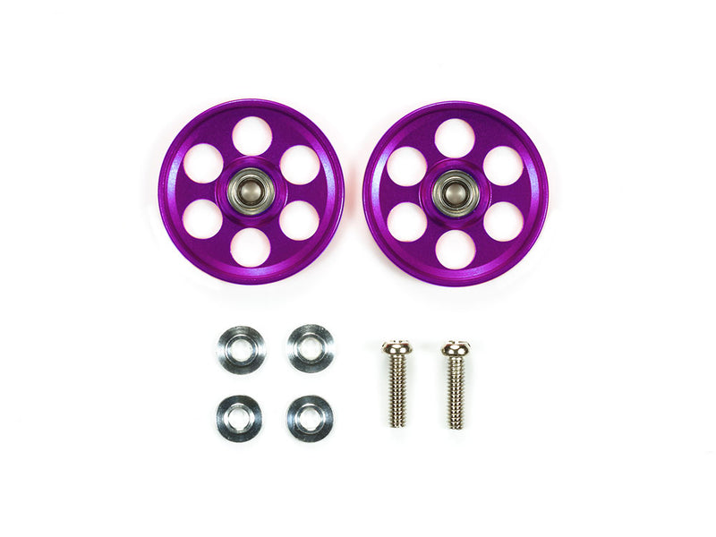 [95539] HG Lightweight 19 mm Aluminium Ball-Race Rollers (Ringless/Purple)