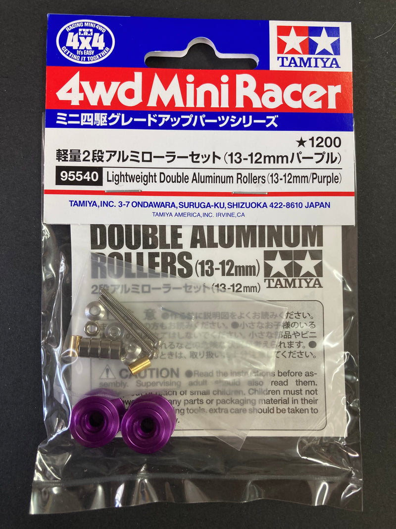 [95540] Lightweight Double Aluminum Rollers (13-12 mm/Purple)