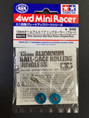 [95576] 13 mm Aluminum Ball-Race Rollers (Ringless/Blue)
