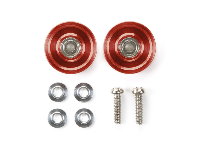 [95577] 13 mm Aluminium Ball-Race Rollers (Ringless/Red)