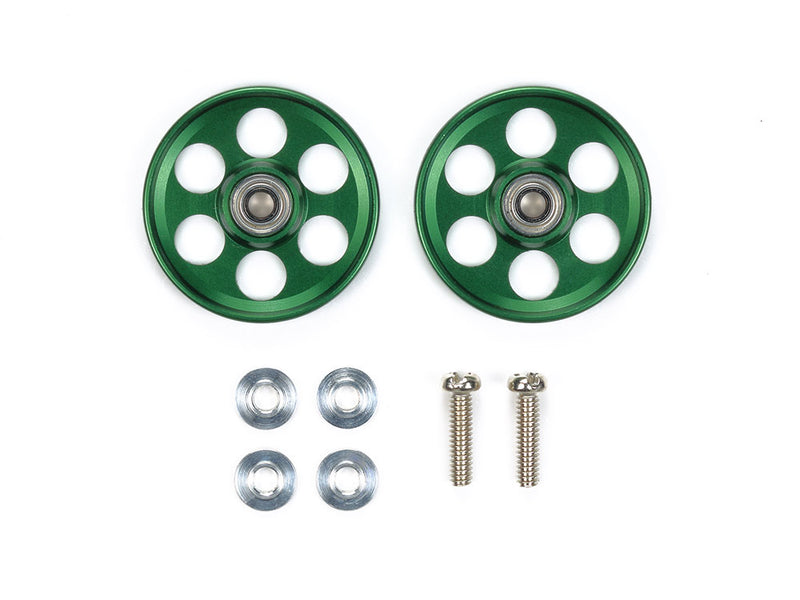 [95607] HG Lightweight 19 mm Aluminum Ball-Race Rollers (Ringless/Green)