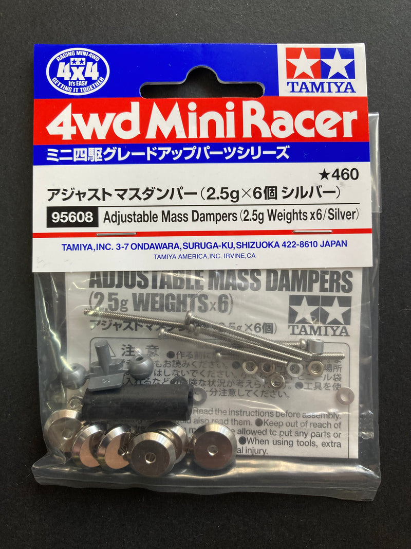 [95608] Adjustable Mass Dampers (2.5 gram Weights x 6 /Silver)