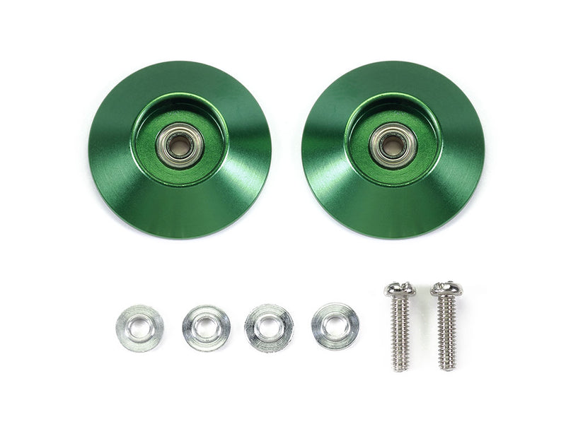 [95609] HG 19 mm Tapered Aluminum Ball-Race Rollers (Ringless/Green)
