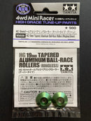 [95609] HG 19 mm Tapered Aluminum Ball-Race Rollers (Ringless/Green)
