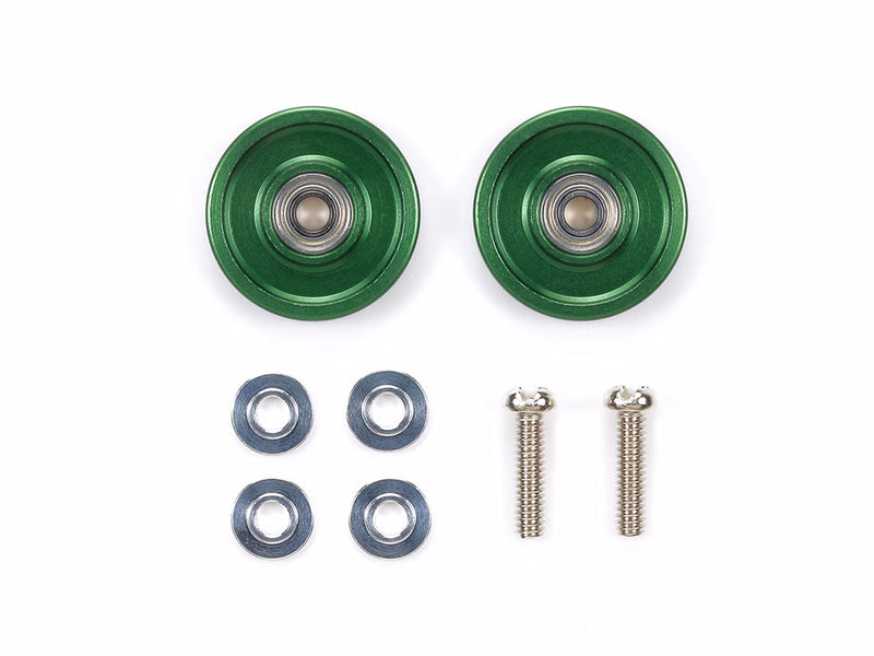 [95612] 13 mm Aluminium Ball-Race Rollers (Ringless / Green)