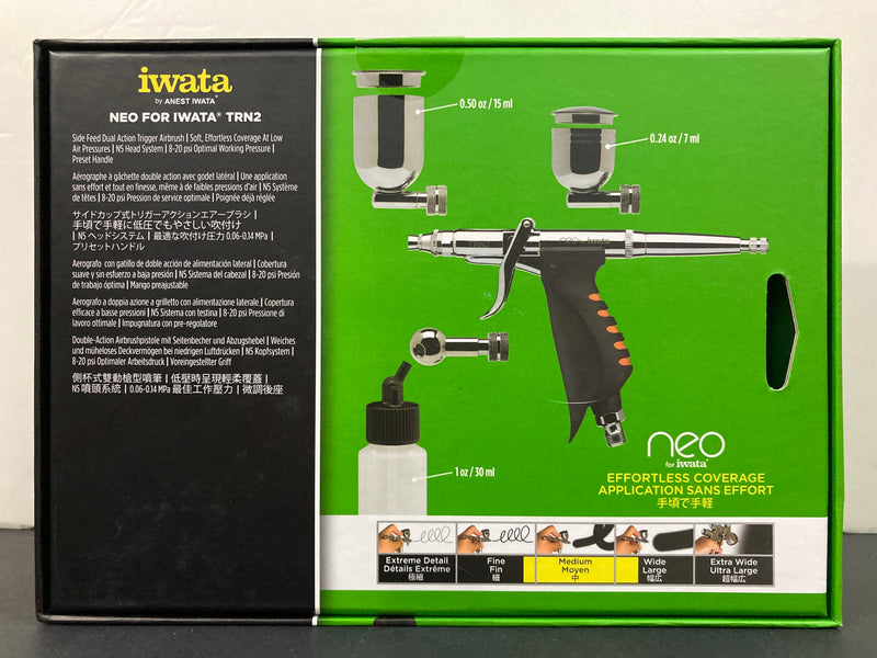Neo for Iwata TRN2 Side Feed 0.5 mm Dual Action Trigger Airbrush TR-N2
