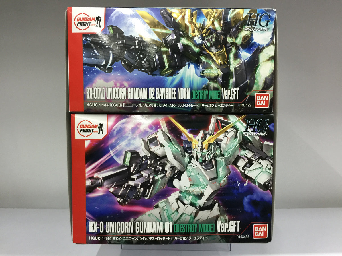 Gundam Front Tokyo HGUC 1/144 RX-0 Unicorn Gundam 01 02 Ver. GFT [Stri