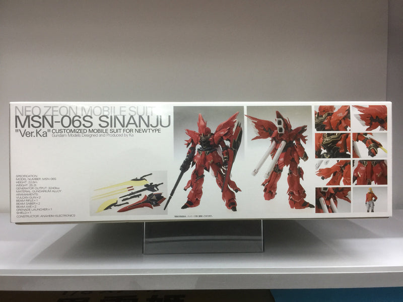 MG 1/100 Neo Zeon Mobile Suit MSN-06S Sinanju Customized Mobile Suit for Newtype Version Ka