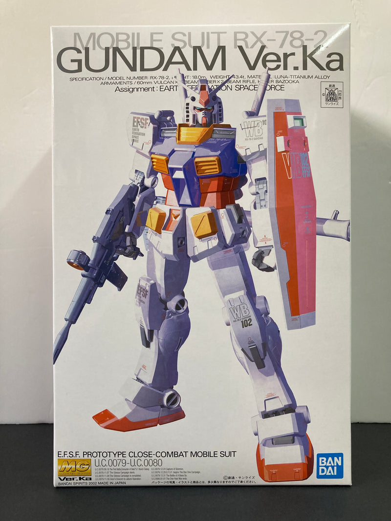 MG 1/100 Mobile Suit RX-78-2 Gundam E.F.S.F. Prototype Close-Combat Mobile Suit Version Ka