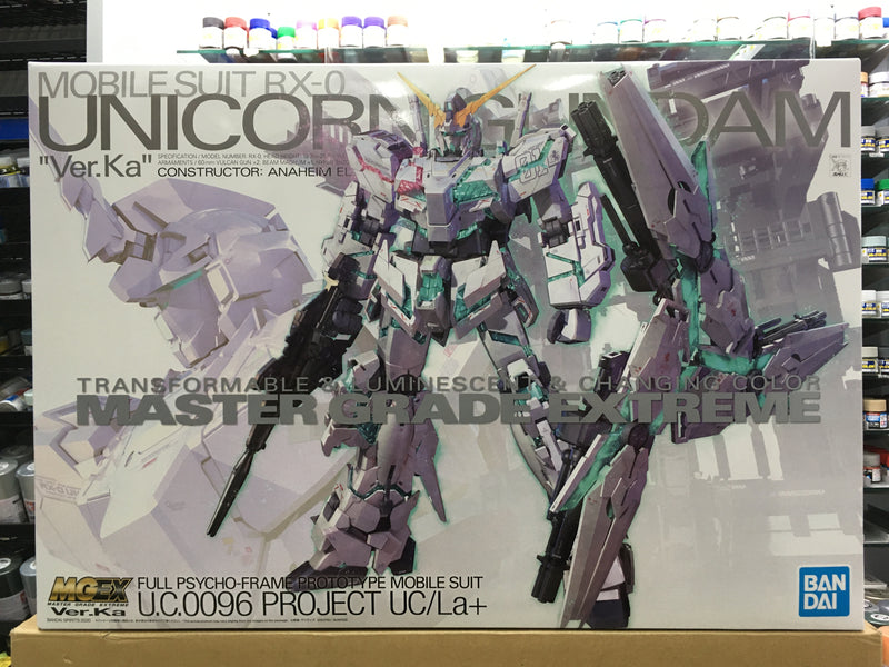 MGEX 1/100 Mobile Suit RX-0 Unicorn Gundam Full Psycho-Frame Prototype Mobile Suit U.C.0096 Project UC/La+ Version Ka MGEX