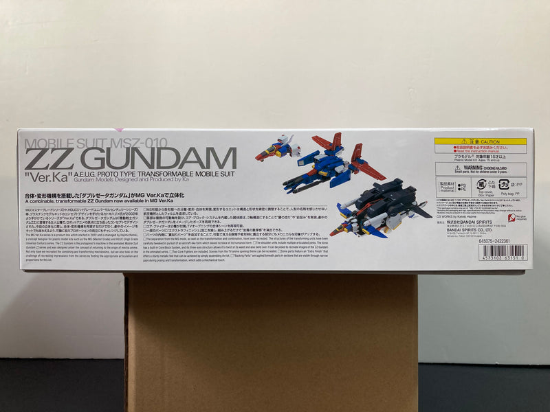 MG 1/100 Mobile Suit MSZ-010 ZZ Gundam A.E.U.G. Prototype Transformable Mobile Suit Version Ka