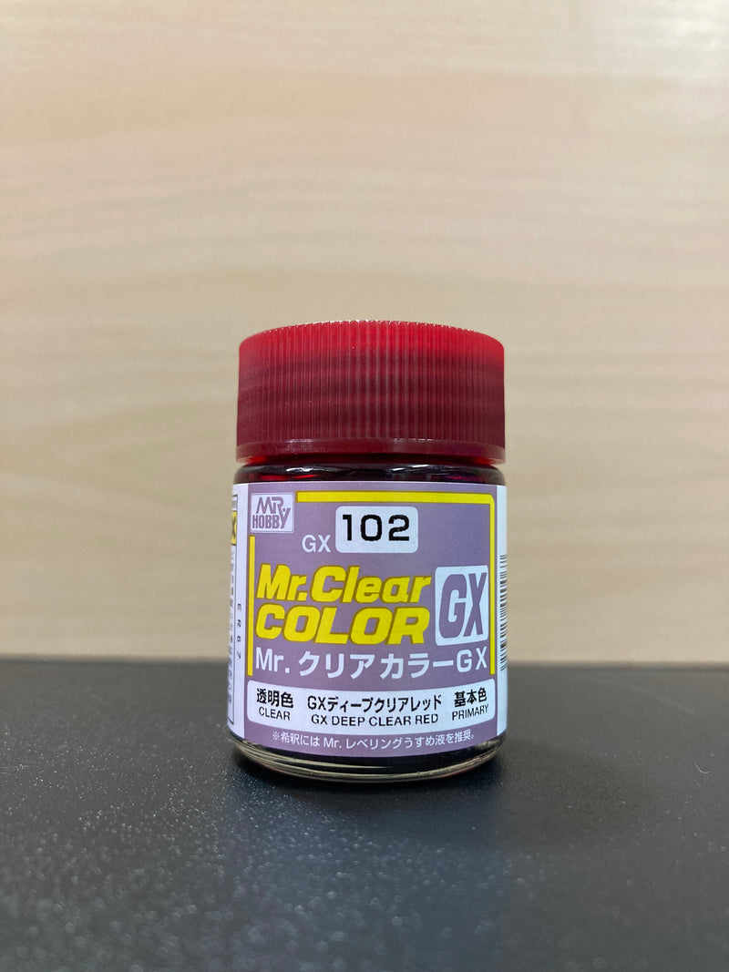 Mr. Clear Color GX 透明色系 (18 ml) GX101 ~ GX111, GX121 ~ GX122
