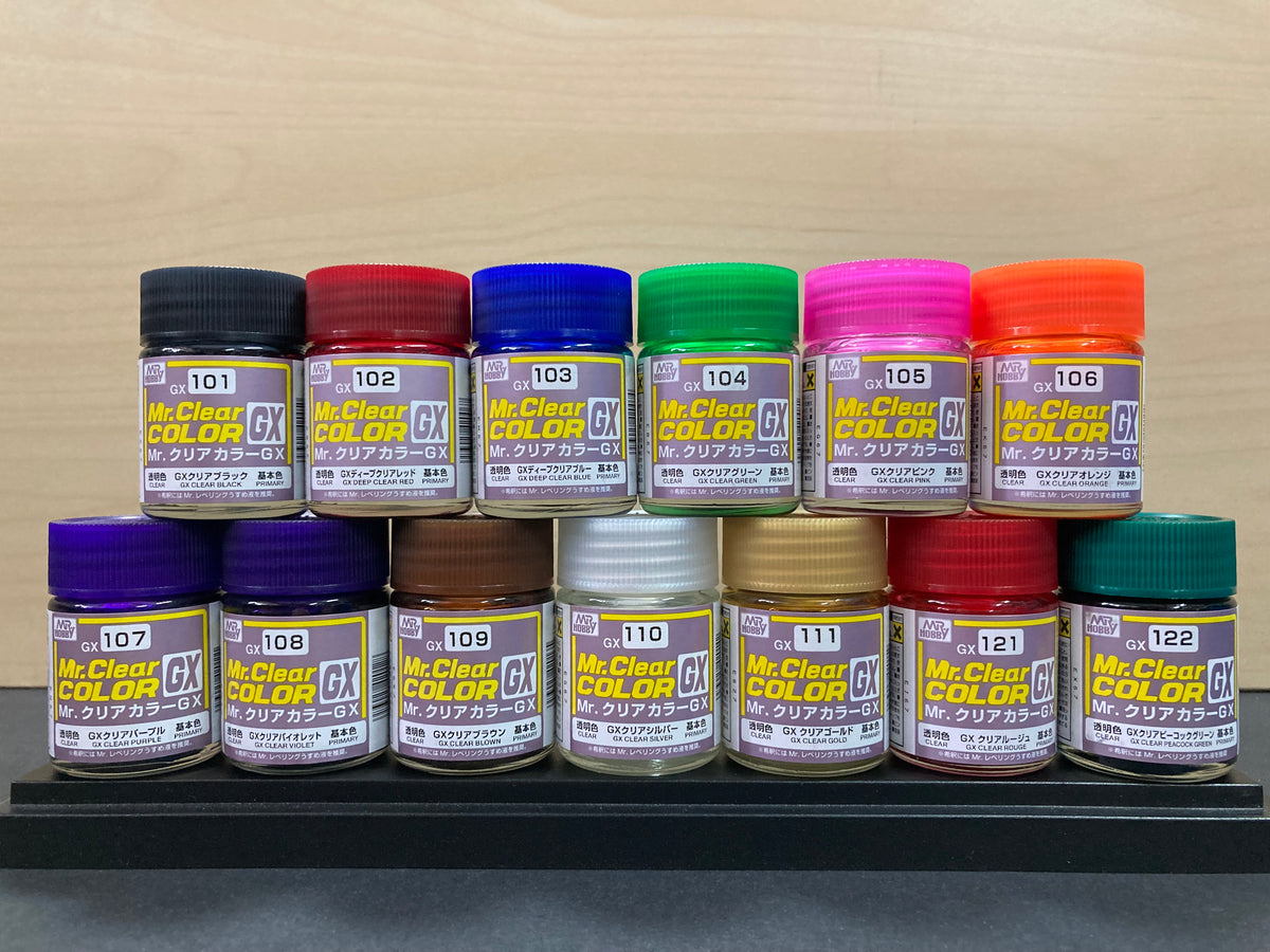 Mr. Clear Color GX 透明色系 (18 ml) GX101 ~ GX111, GX121 ~ GX122