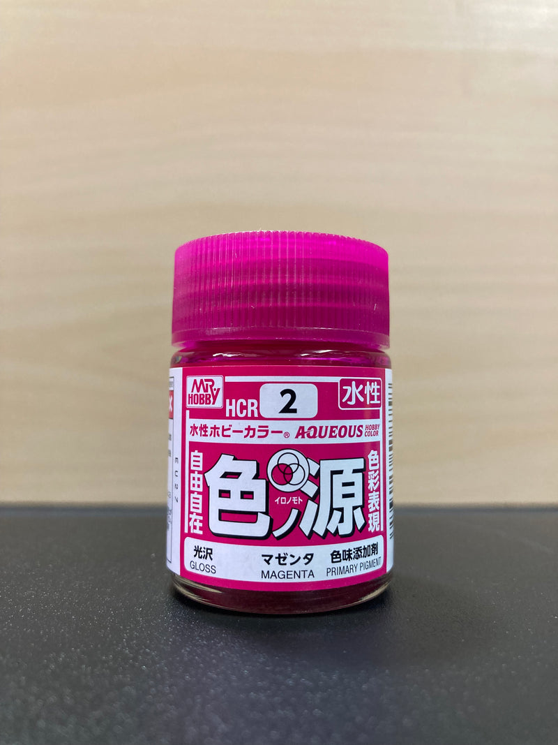 Primary Color Pigments for Aqueous Hobby Color 水性漆 ~ 色源 (18 ml) HCR1 ~ HCR3