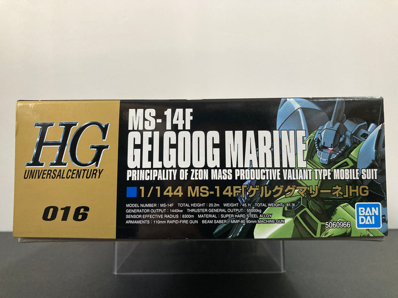 HGUC 1/144 No. 016 MS-14F Gelgoog Marine Principality of Zeon Mass Productive Valiant Type Mobile Suit