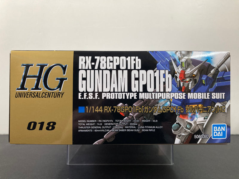 HGUC 1/144 No. 018 RX-78GP01Fb Gundam GP01Fb E.F.S.F. Prototype Multipurpose Mobile Suit