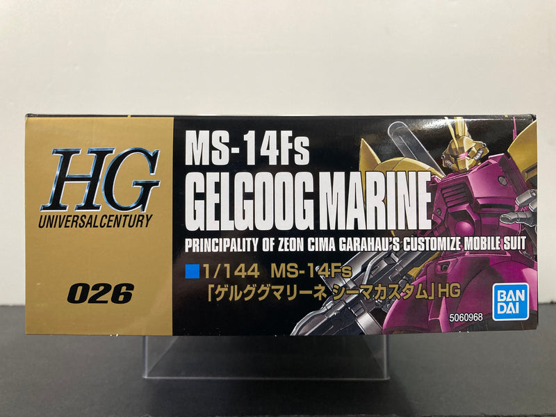 HGUC 1/144 No. 026 MS-14Fs Gelgoog Marine Principality of Zeon Cima Garahau's Customize Mobile Suit